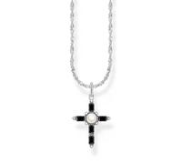 Thomas Sabo KE2296-167-11-L45V Silver Necklace With Cross Pendant Cross Roman...