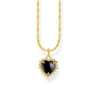 Thomas Sabo KE2297-995-11-L45V Gold-plated Necklace With Heart Romance Pendan...