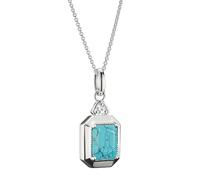 Thomas Sabo KE2366-405-17-L45V Necklace Octagon with imitation turquoise Elyn...