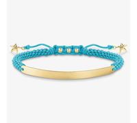 THOMAS SABO Ladies Blue Starfish Gold Plated Love Bridge Bracelet LBA0060-848-1-L19V