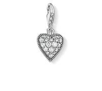 Thomas Sabo Ladies-Charm Pendant Vintage Heart 925 Sterling Silver Blackened 1747-643-14
