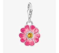THOMAS SABO Ladies Silver Pink Enamel Flower Charm 2208-496-7