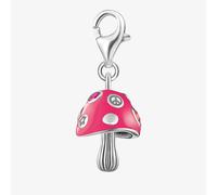THOMAS SABO Ladies Silver Pink Enamel Multi Stone Mushroom Charm 2211-845-7