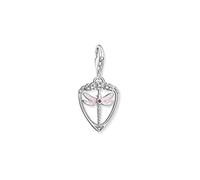 Thomas Sabo Charm Club Silver Zirconia Pink Dragonfly Charm 1865-039-9 - Sterling Silver / Stone / Zirconia