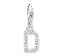Thomas Sabo Ladies' Sterling Silver Cubic Zirconia Charm Pendant Letter D