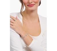 THOMAS SABO Large Zirconia Pendant Bracelet Silver