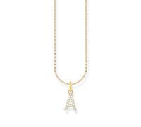 Thomas Sabo Letter A Necklace 925 Sterling Silver with Zirconia KE2240-051-14