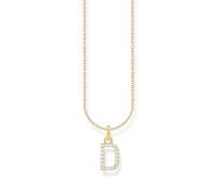 Thomas Sabo Letter D Necklace 925 Sterling Silver with Zirconia KE2243-051-14