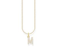 Thomas Sabo Letter M Necklace 925 Sterling Silver with Zirconia KE2252-051-14