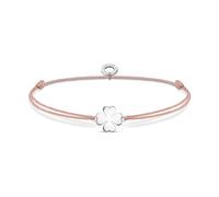 Thomas Sabo Charm Club Charming Silver Nylon Beige Bracelet LS120-173-19-L20V - Bold Statement | - Sterling Silver / Nylon