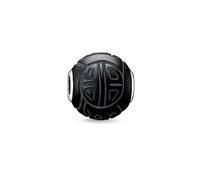 Thomas Sabo Men Bead Shanghai Obsidian matt black Karma Beads 925 Sterling Silver K0055-023-11