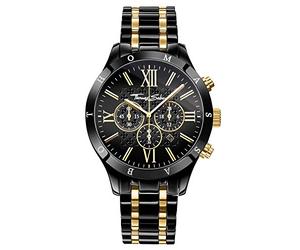 Thomas Sabo Men’s Watch Rebel Urban Stainless Steel Black Ion-Plated Stainless Steel Bracelet with Yellow Gold-Coloured Stainless Steel Inlays