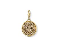 Thomas Sabo Men Women Charm Pendant Zodiac Sign Scorpio Charm Club 925 Sterling silver 18k yellow gold plating 1659-414-39