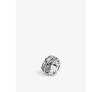 Thomas Sabo Mens Thomas Sabo Feather Sterling-Silver Ring Black S