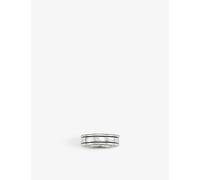 Thomas Sabo Mens Thomas Sabo Rebel At Heart Blackened Sterling-Silver Band Ring Plain U