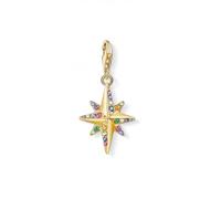 Thomas Sabo Multicoloured Gold Colourful Star Compass Charm