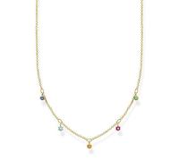 Thomas Sabo Women's 925 Sterling Silver Coloured Stones Necklace of Length 40-45 cm