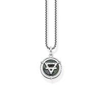 Thomas Sabo Unisex Necklace Elements of Nature Silver 925 Sterling Silver, Blackened KE2150-503-6