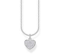 THOMAS SABO Silver Pavé Heart Necklace KE2046-051-14-L45V