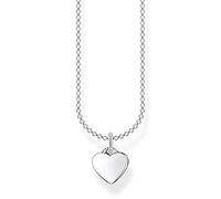 Silver Heart Necklace KE2049-001-21 / Size 38cm