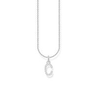 THOMAS SABO necklace letter B gold-plated silver with zirconia KE2241-414-14