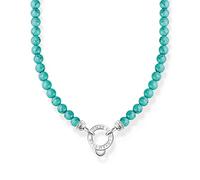 Thomas Sabo KE2187-405-17 Necklace with Blue Pearls in Gold-Plated Silver