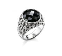 Thomas Sabo Onyx Skulls Ring TR2005-024-11 - Exclusive Design | - Size 58