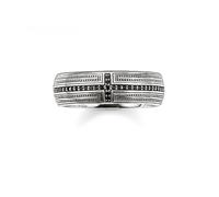 Thomas Sabo Pavé Cross Band Ring TR1943-051-11 - Timeless Design - Size 62