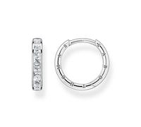 THOMAS SABO Pave Hoop Earrings with White Stones White