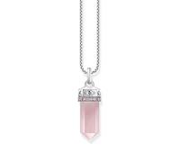 Thomas Sabo PE955-640-9 Silver pendant w. rose-coloured rose quartz crystal