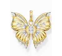 Thomas Sabo Sterling Silver Sterling Silver Gold Plated Butterfly Paradise Pendant - Sterling Silver / 18ct Gold Plated / Zirconia