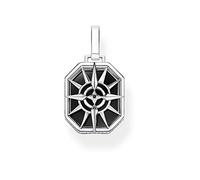 Thomas Sabo Pendant Compass Star Black 925 Sterling Silver, Blackened