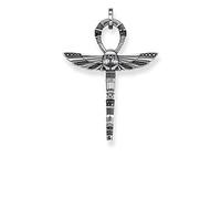 THOMAS SABO pendant cross of life ankh with scarab 925 Sterling Silver, Blackened