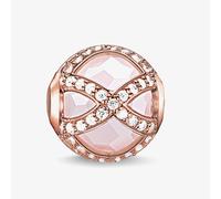 Thomas Sabo Rose Gold Rose Quartz Zirconia Karma Bead K0136 -