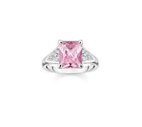 THOMAS SABO Pink Stone Silver Ring Pink
