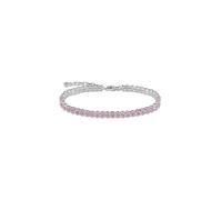 THOMAS SABO Pink Stone Tennis Bracelet Silver