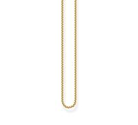 Thomas Sabo Rebel at Heart 18ct Yellow Gold Plated 20" Venezia Chain