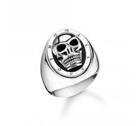 Thomas Sabo Rebel at Heart Skull Signet Ring TR2213-698-11 - Size 60