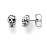 Thomas Sabo Rebel at Heart Sterling Silver Skull Stud Earrings - Silver