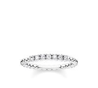 Thomas Sabo Womens Women´s Ring Dots With White Stones Silver - Size M