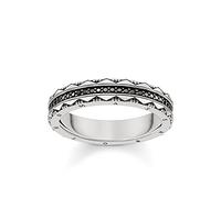 Thomas Sabo Unisex Ring Hieroglyphs Ornamentation 925 Sterling Silver, Blackened TR2106-643-11