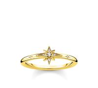THOMAS SABO ring star with stones gold plated silver TR2317-414-14-52