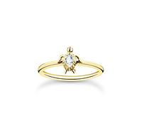 THOMAS SABO ring turtle gold-plated silver TR2401-414-14-50