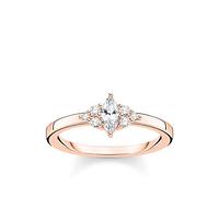 THOMAS SABO ring vintage white stones rose gold plated silver TR2325-416-14-54