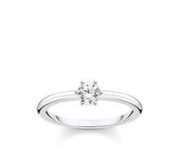 Thomas Sabo Ring white stone silver 925 Sterling Silver
