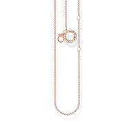 Thomas Sabo Sterling Siver Rose Gold Charming Chain Necklace X0278-415-40-L45v - Size 38cm - Sterling Silver
