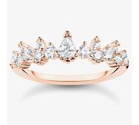 THOMAS SABO Rose Gold Plated Ice Crystal Ring TR415-416-14 - 52 (L 1/2)