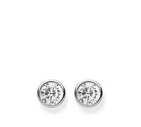 Thomas Sabo Round Stud Earrings, White, Women White