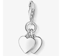 THOMAS SABO Silver 2x Plain Heart Charm 0836-001-12