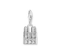 THOMAS SABO Silver blackened charm pendant in Notre-Dame design 925 Sterling Silver, Blackened
